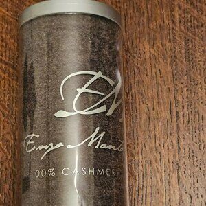 Enzo Montovani 100% Cashmere Brown Scarf